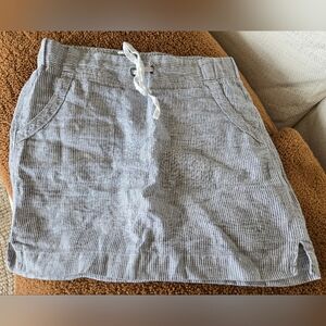 Athleta Linen skirt 2 Spring Beach Lake Hamptons Scandi Clean Minimal Frenchgirl